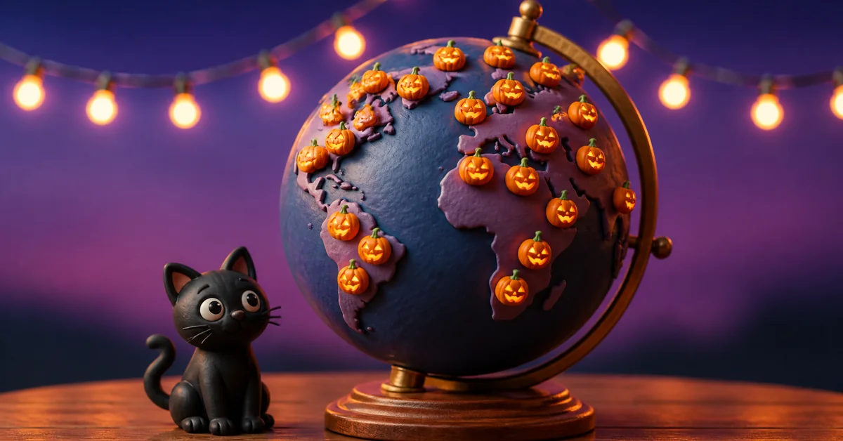 Leander Halloween events map